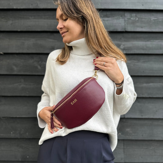 Billie Personalised Leather Waist Bag