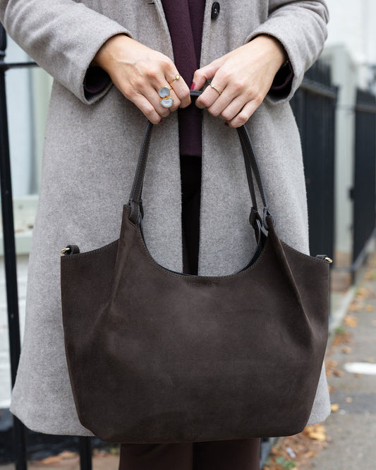 Erin Suede Large Tote Bag