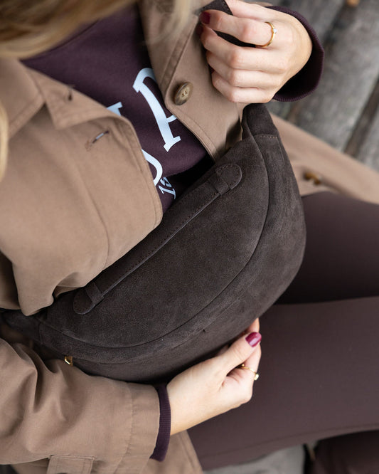 Cleo Personalised Suede Large Bumbag