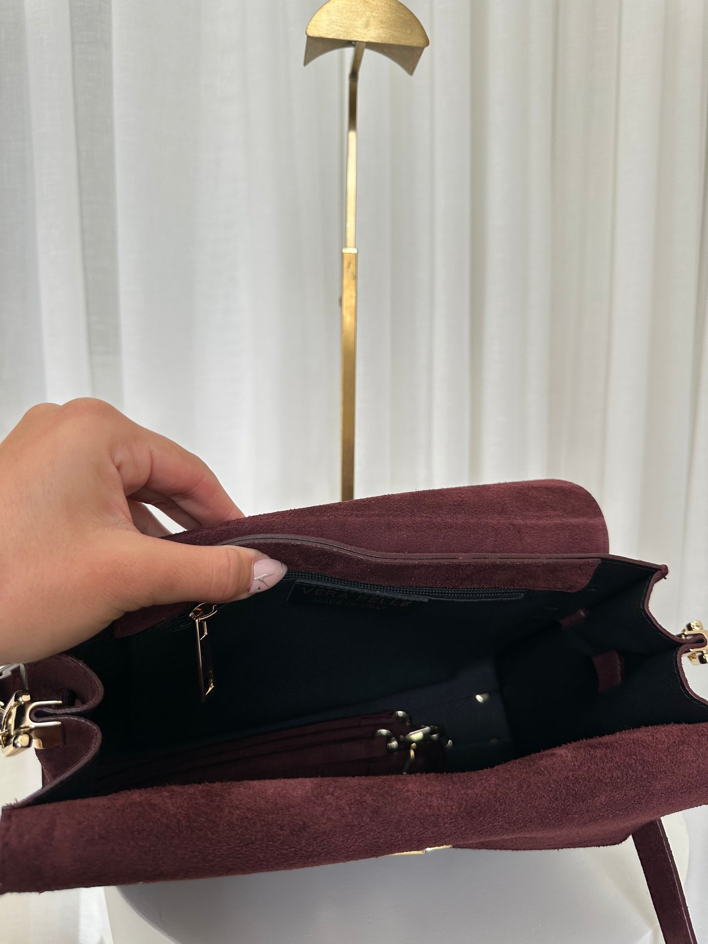 SAMPLE SALE - Suede Flap Bag