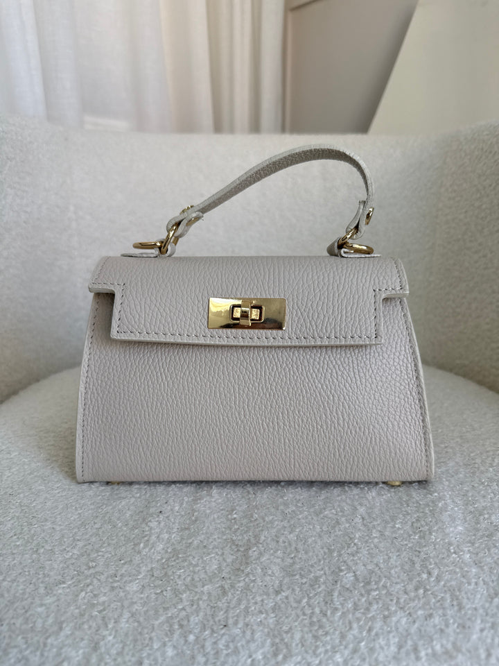 Elena Leather Top handle Crossbody Bag
