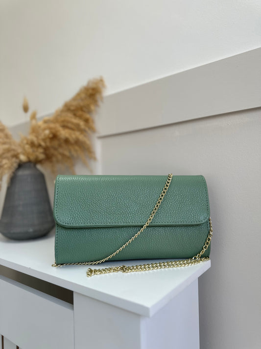 Leather Clutch crossbody bag