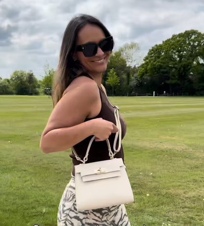 Grace Leather Top handle Crossbody Bag