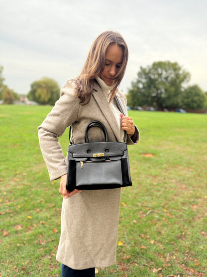 SECONDS - Midi Suede Leather Tote Bag