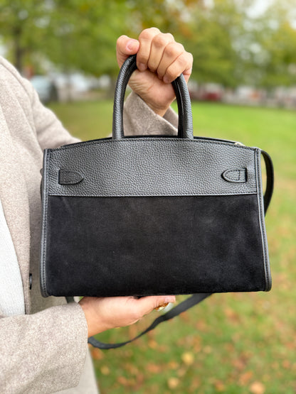 SECONDS - Midi Suede Leather Tote Bag