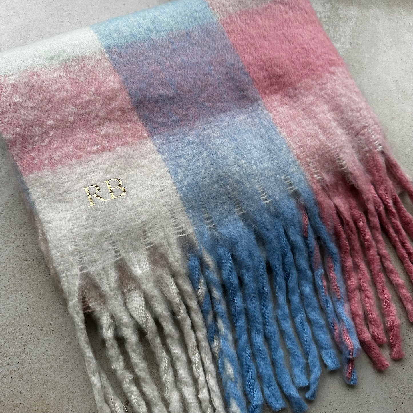 Personalised Colour block Scarf