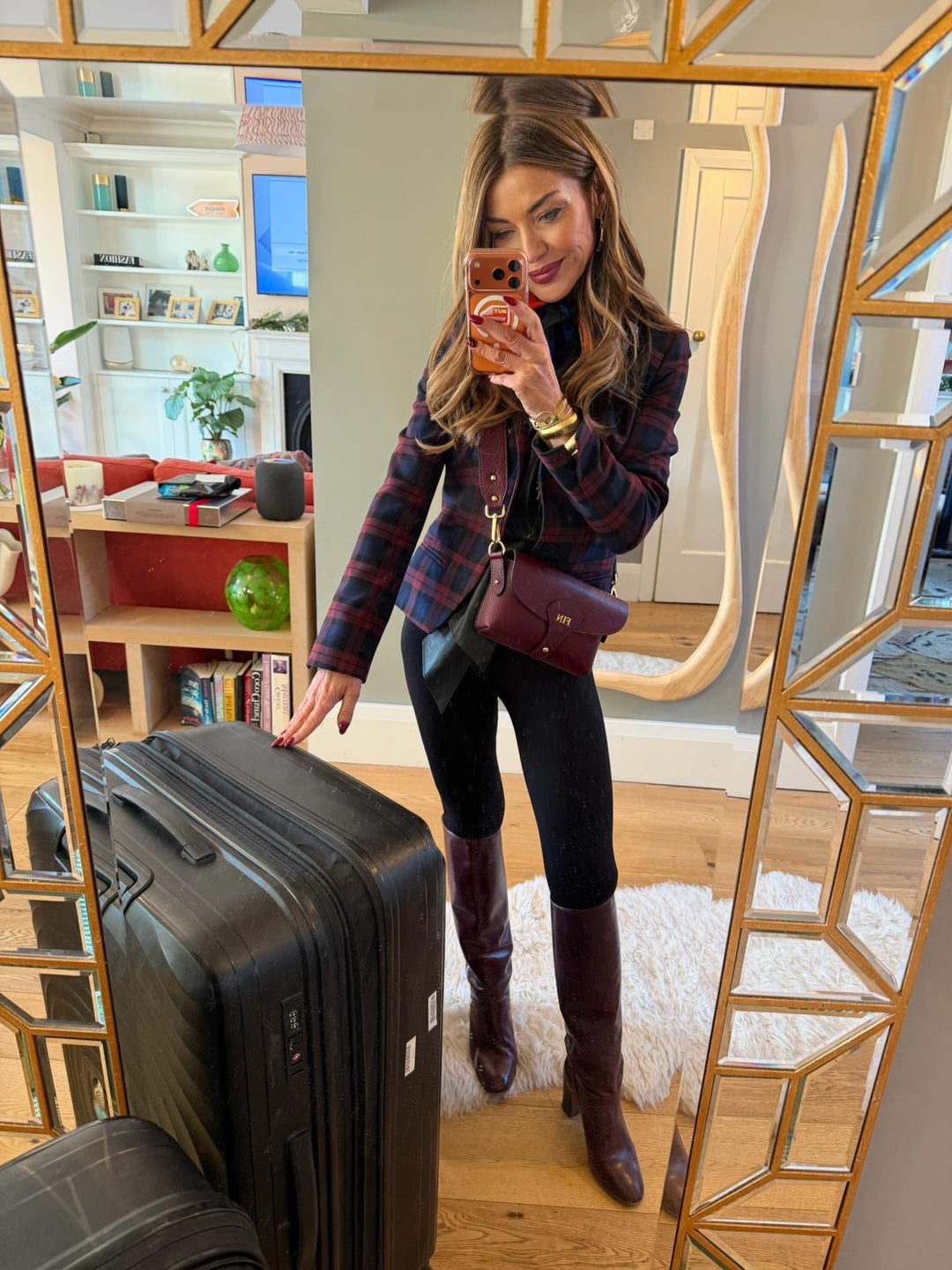 Arabella Maxi Leather Crossbody Bag