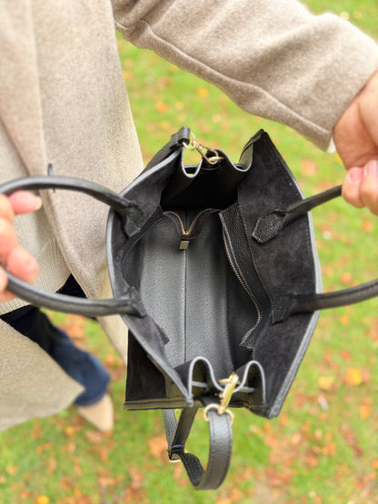 SECONDS - Midi Suede Leather Tote Bag