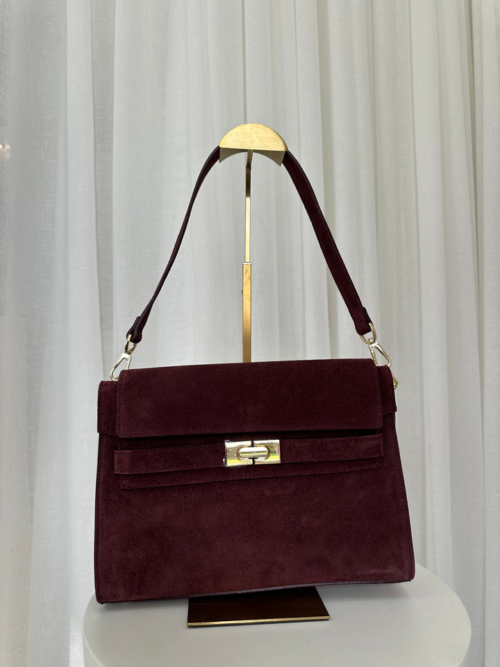 SAMPLE SALE - Suede Flap Bag