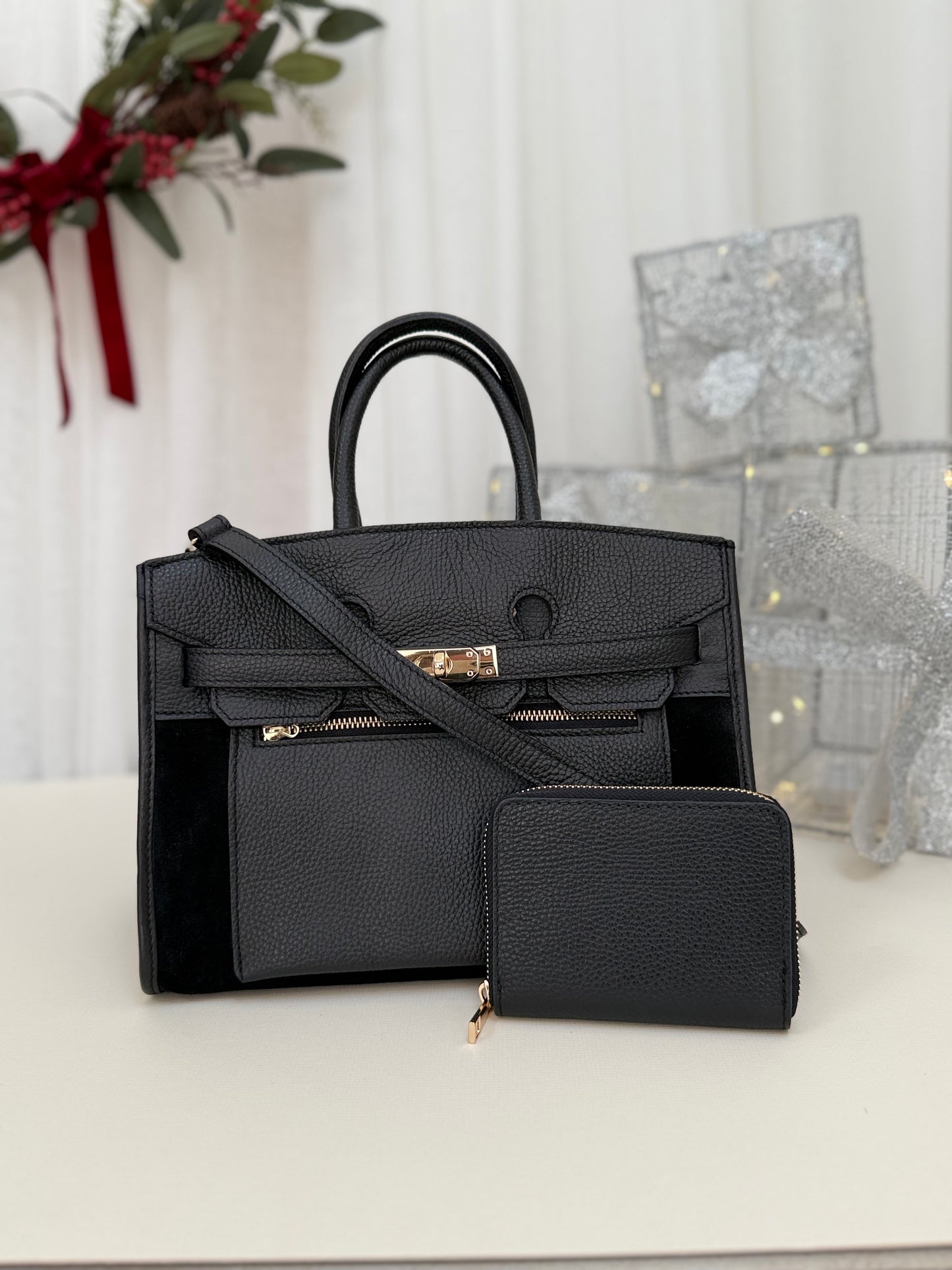 SECONDS - Midi Suede Leather Tote Bag