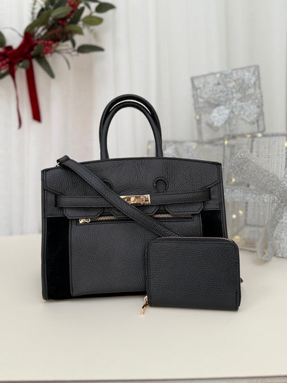 SECONDS - Midi Suede Leather Tote Bag