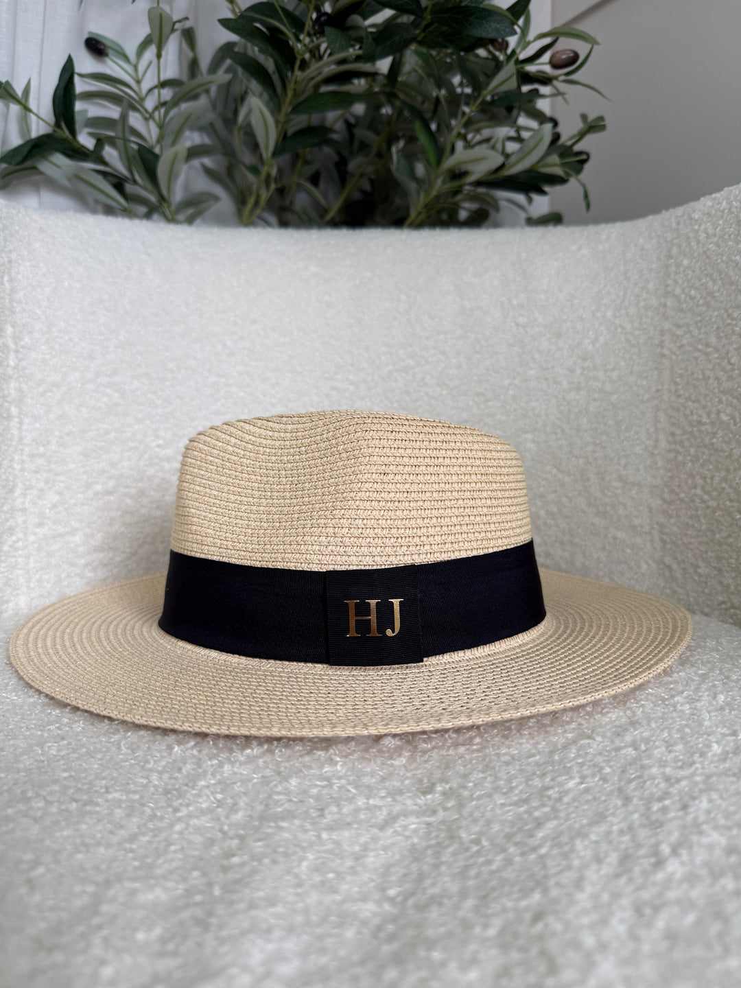 HJ - Pre-Printed Natural Medium hat