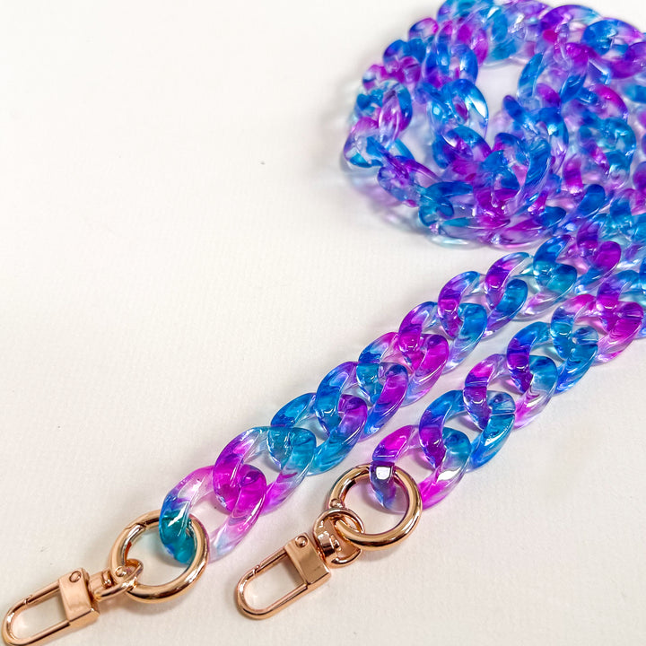 Detachable Colourful Chain Bag Strap | Acrylic Chain Strap