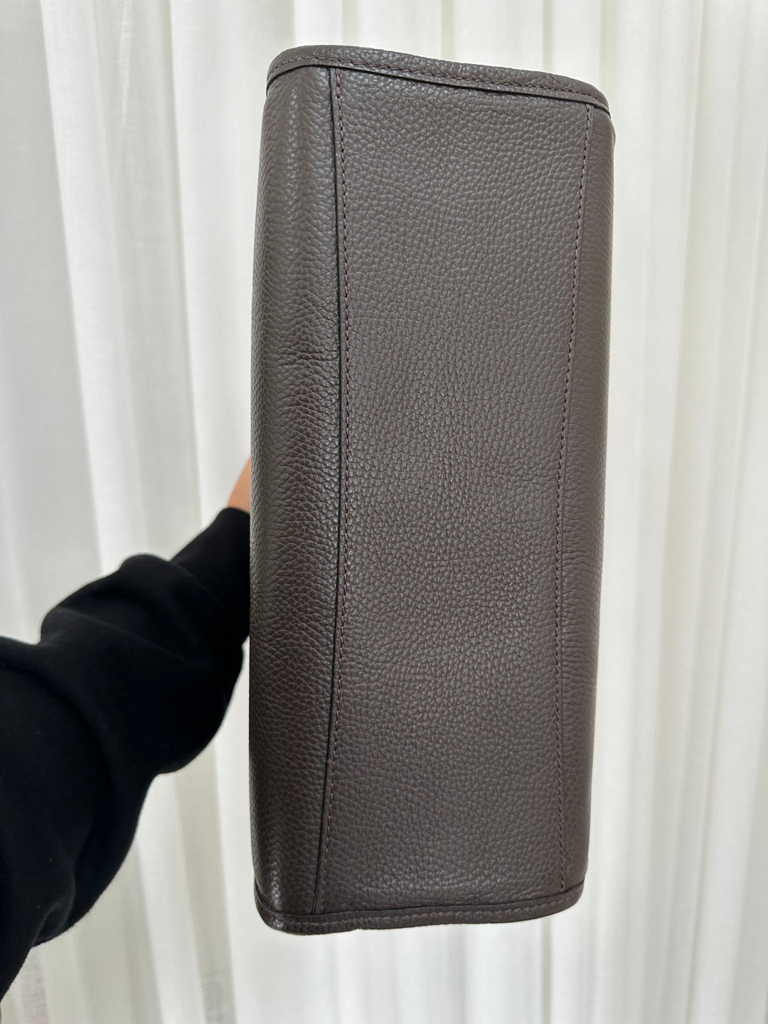 Sample Midi Leather Tote Bag Navy FREE PURSE