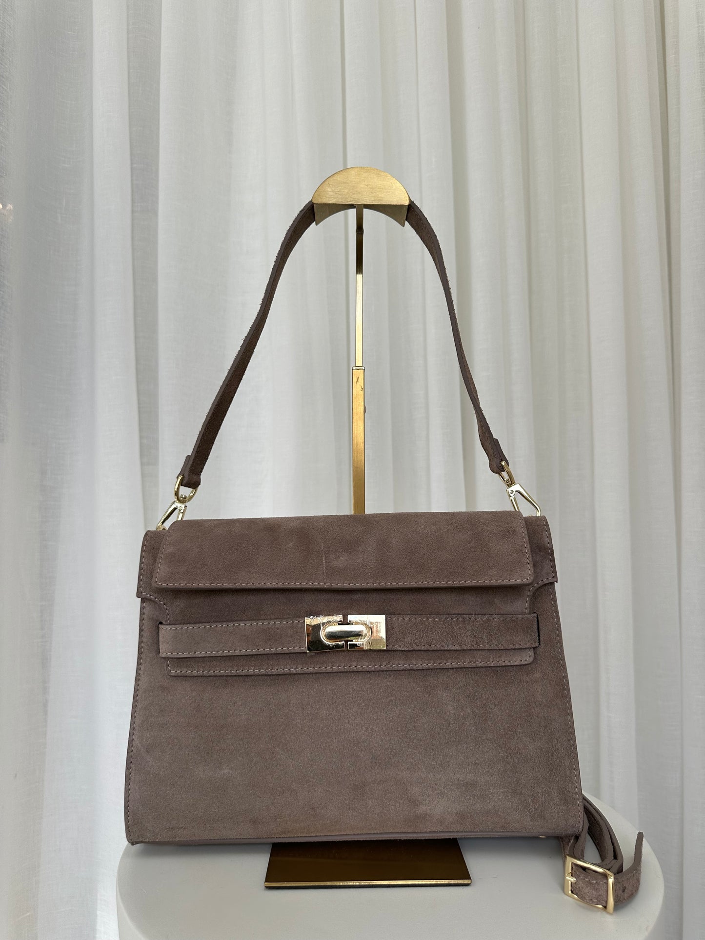 SAMPLE SALE - Suede Flap Bag