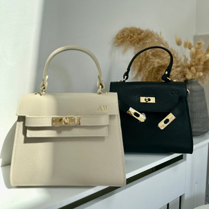 Grace Leather Top handle Crossbody Bag