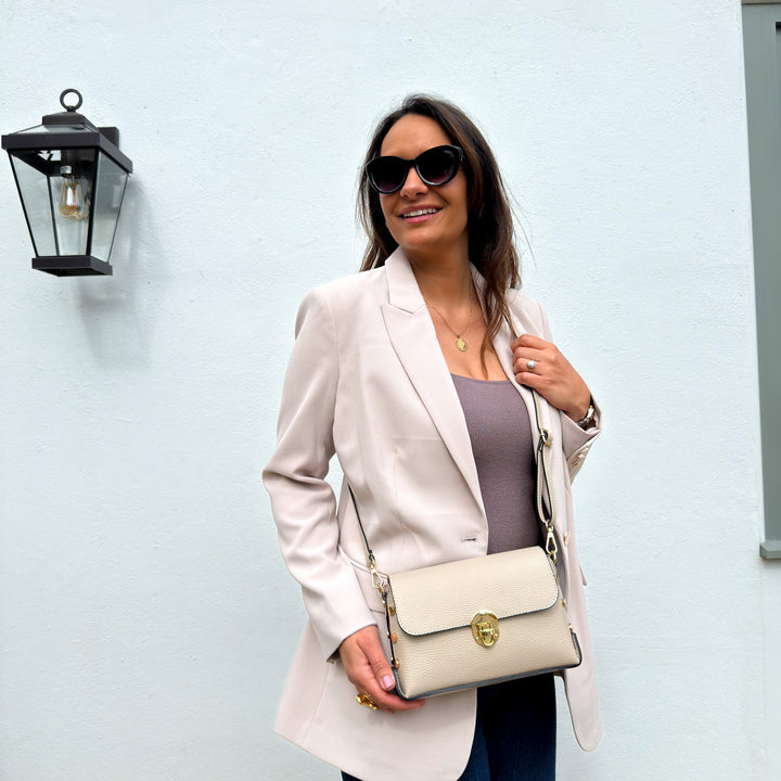 Millie Personalised Leather Crossbody Bag
