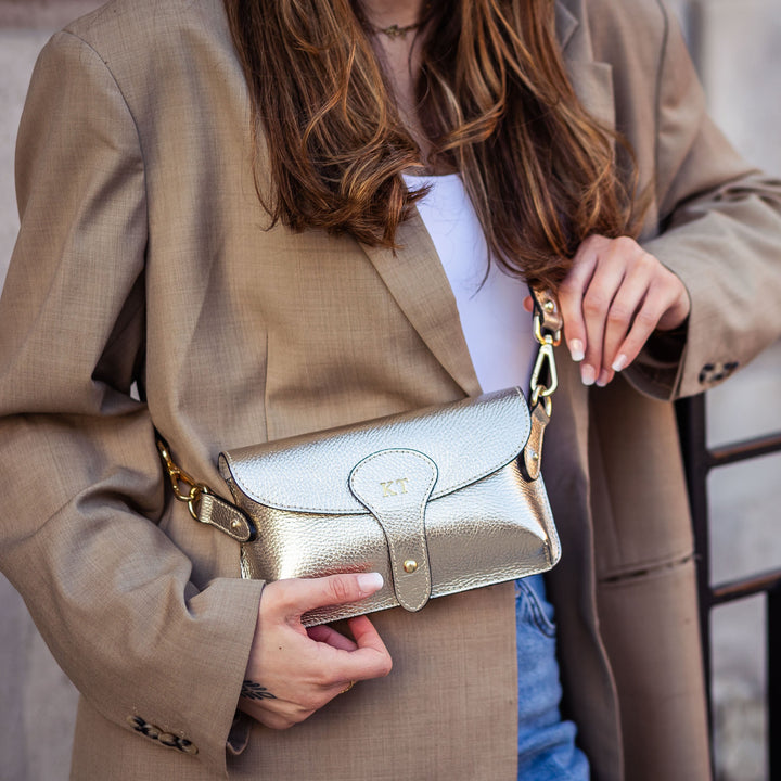 Arabella Maxi Leather Crossbody Bag