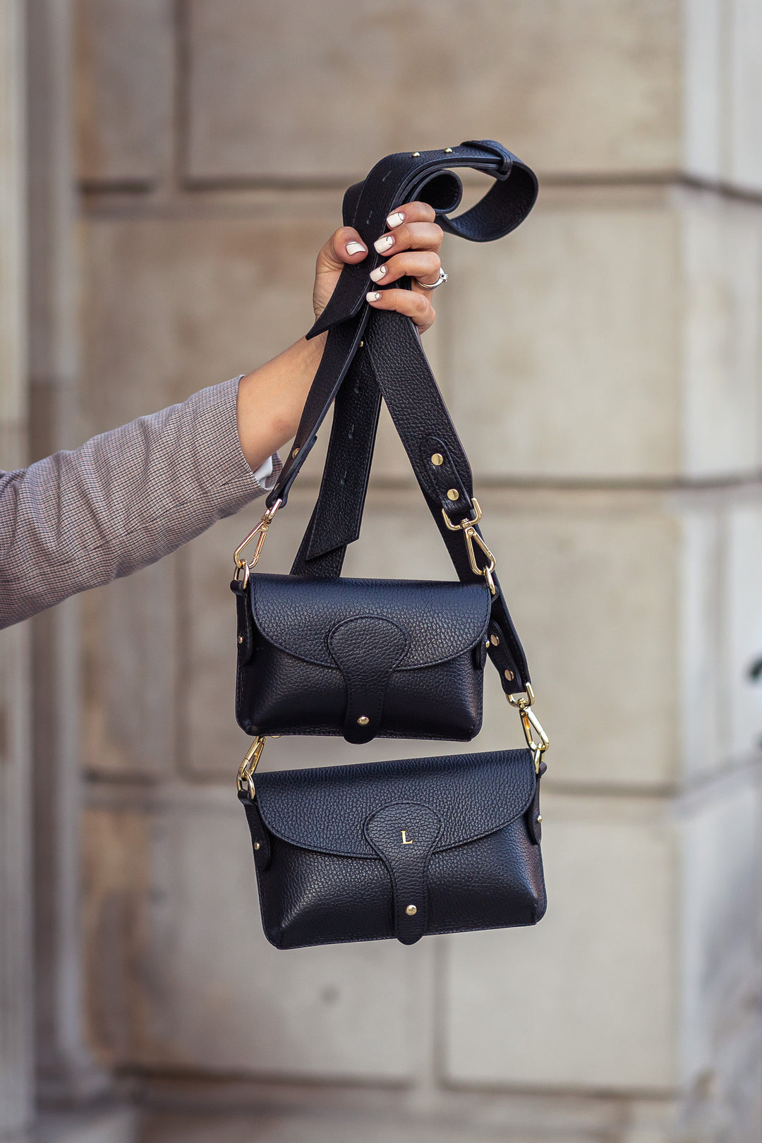 Arabella Maxi Leather Crossbody Bag