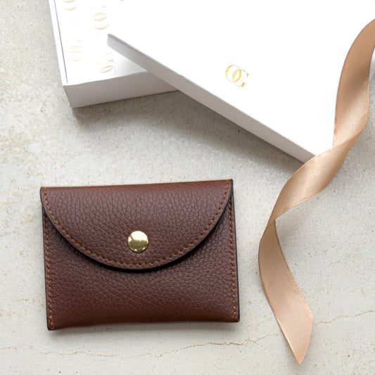 Discontinued Bella Personalised Leather Card Coin Purse