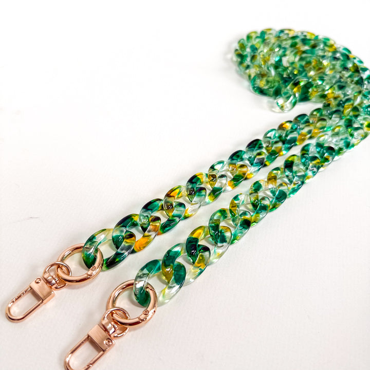 Detachable Colourful Chain Bag Strap | Acrylic Chain Strap