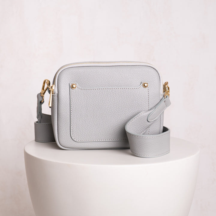 Elizabeth Leather Double Zip Crossbody Bag