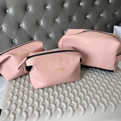 Personalised Eco Matte look Travel Cosmetic Bag
