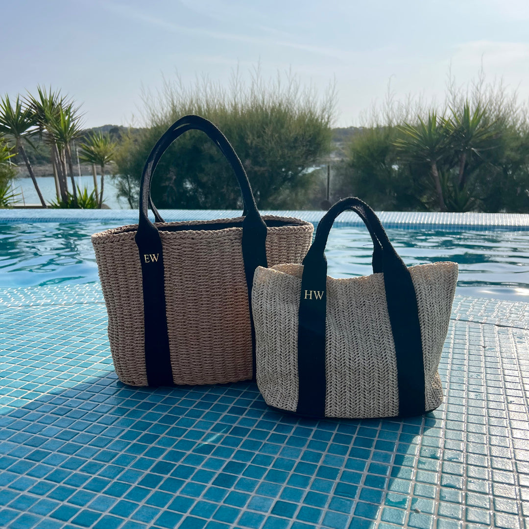 Ezra Personalised Straw Bag