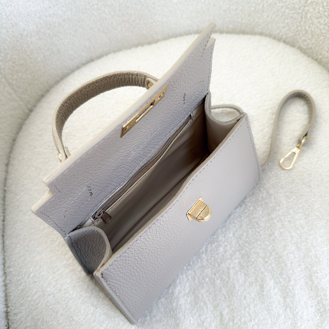 Elena Leather Top handle Crossbody Bag