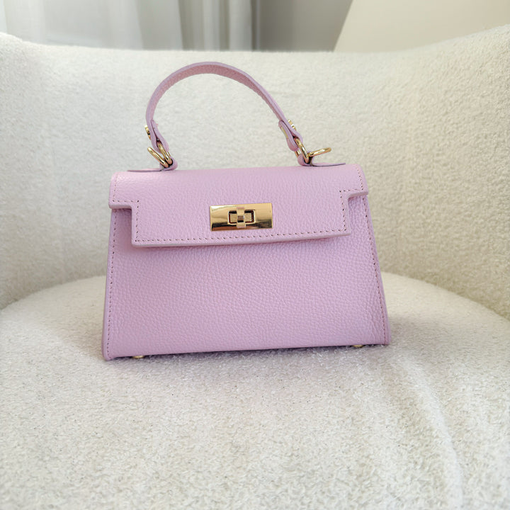 Elena Leather Top handle Crossbody Bag