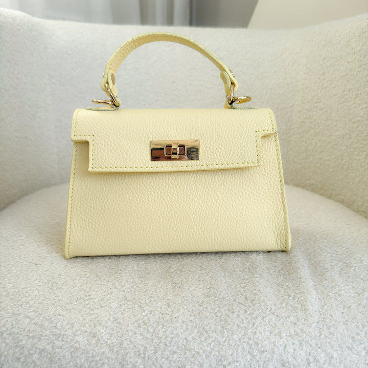 Elena Leather Top handle Crossbody Bag