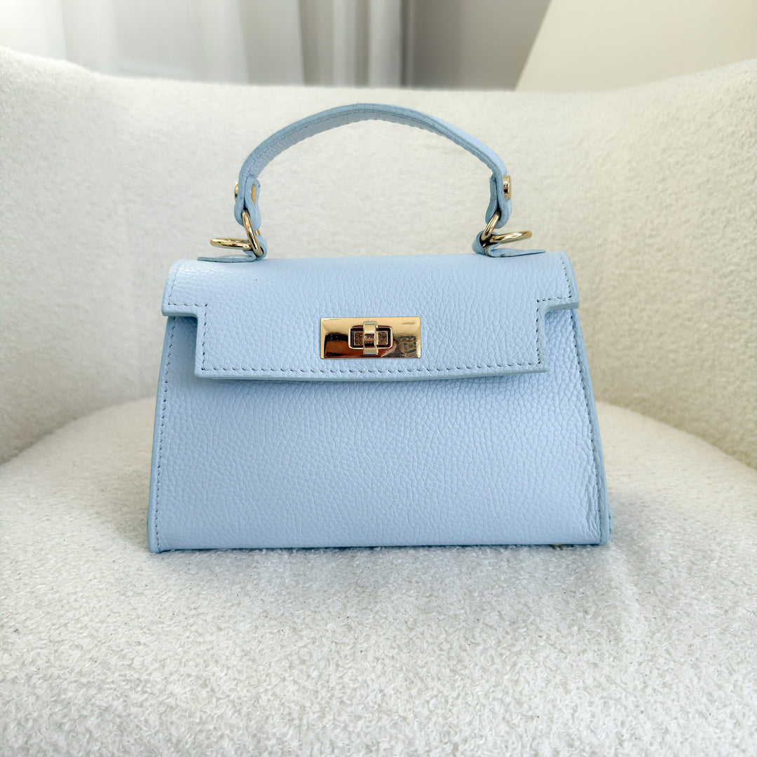 Elena Leather Top handle Crossbody Bag