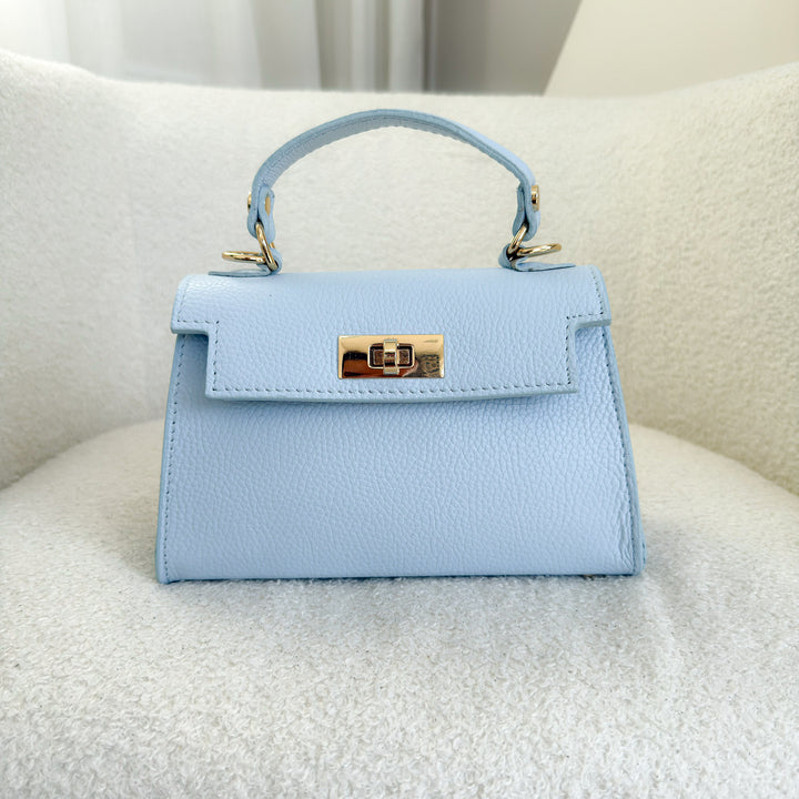 Elena Leather Top handle Crossbody Bag