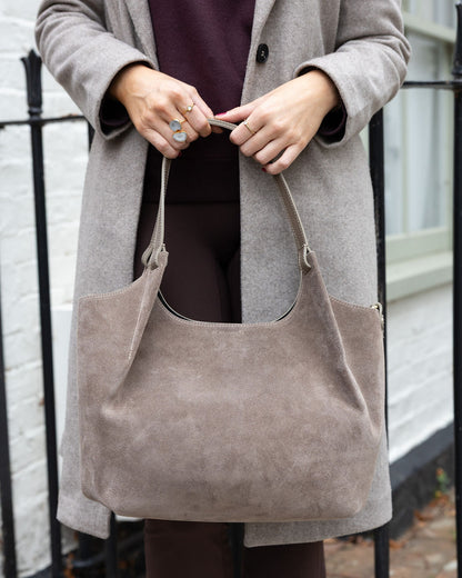 Erin Suede Large Tote Bag