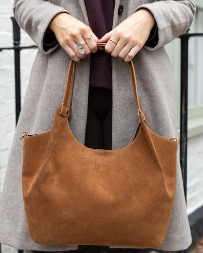 Erin Suede Large Tote Bag