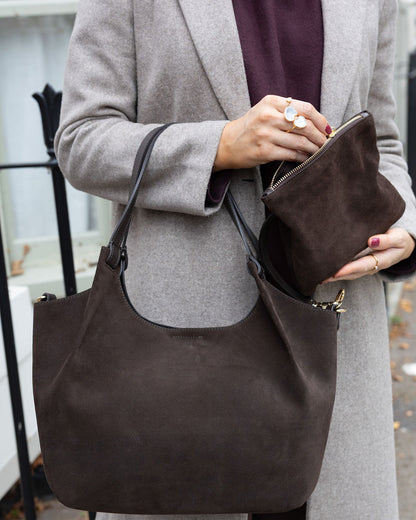 Erin Suede Large Tote Bag