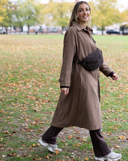 Cleo Personalised Suede Large Bumbag