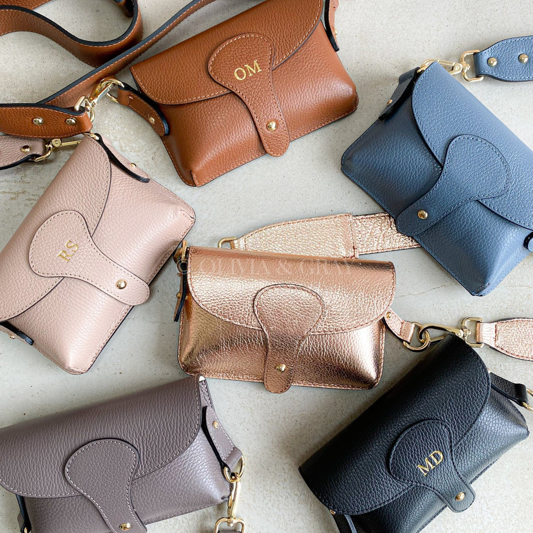 Arabella Leather Mini Crossbody Bag - OLIVIA AND GRAY LTD