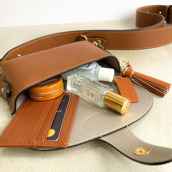 Arabella Leather Mini Crossbody Bag - OLIVIA AND GRAY LTD