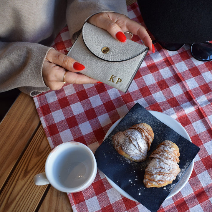 Bella Personalised Leather Card Coin Purse - OLIVIA AND GRAY LTD