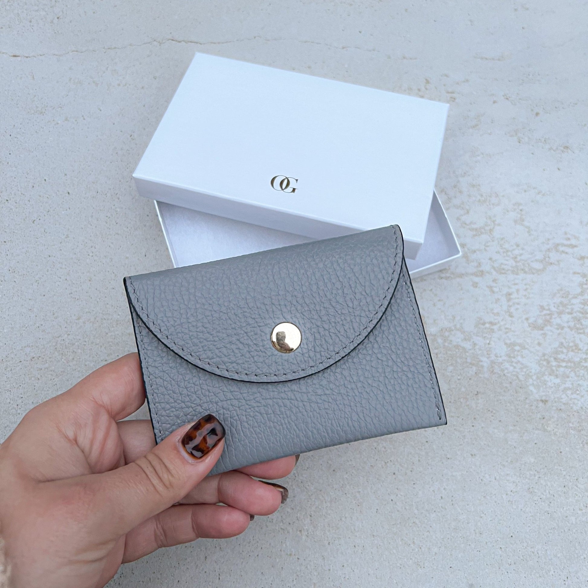 Bella Personalised Leather Card Coin Purse - OLIVIA AND GRAY LTD