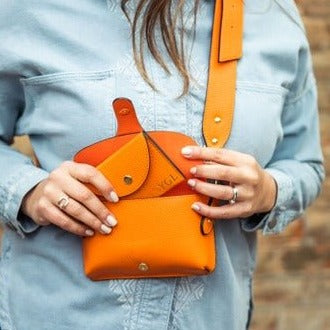 Bella Personalised Leather Card Coin Purse - OLIVIA AND GRAY LTD