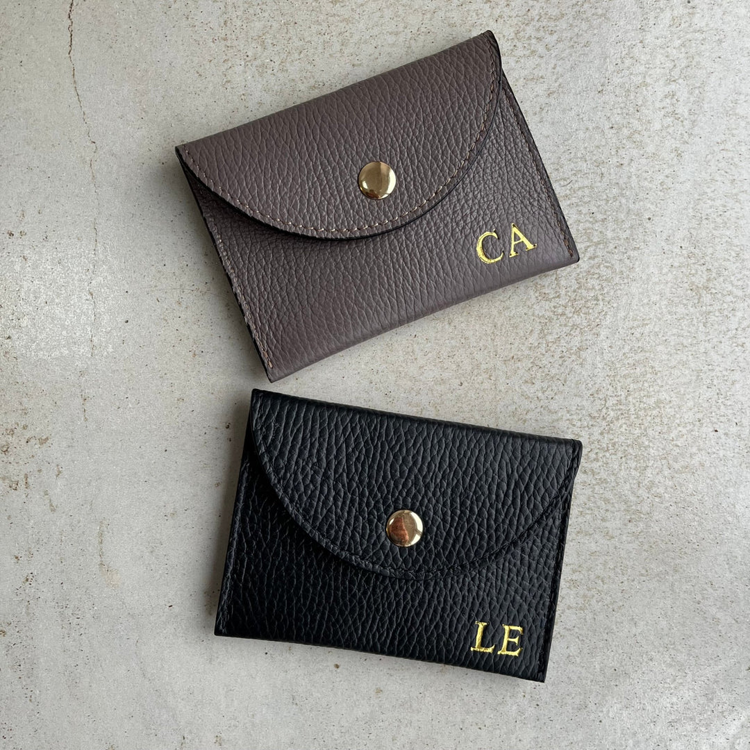 Bella Personalised Leather Card Coin Purse - OLIVIA AND GRAY LTD