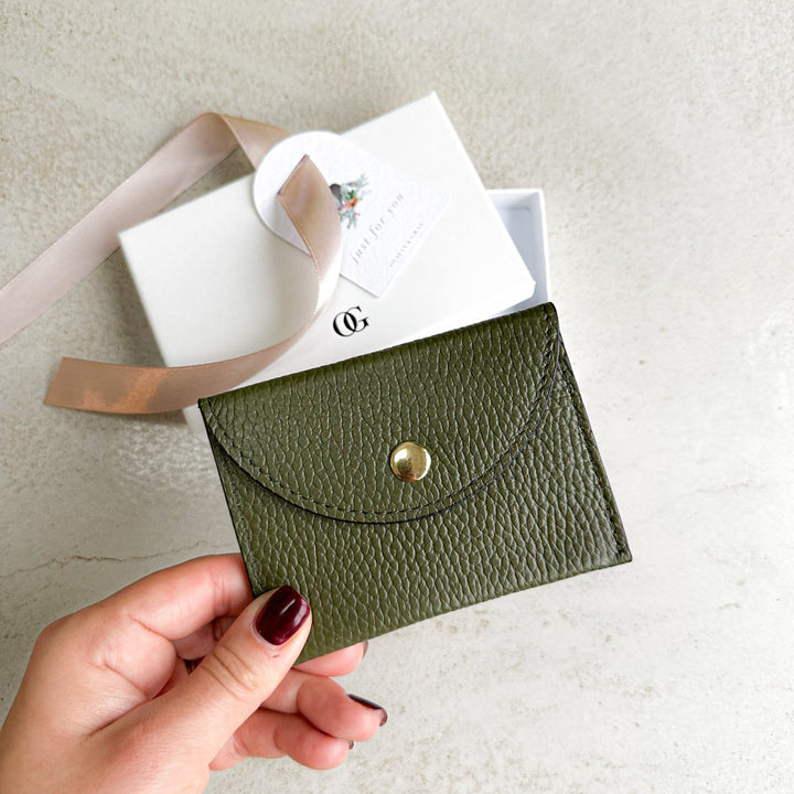 Bella Personalised Leather Card Coin Purse - OLIVIA AND GRAY LTD