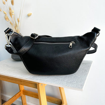 Cleo Large Leather BumBag - OLIVIA AND GRAY LTD