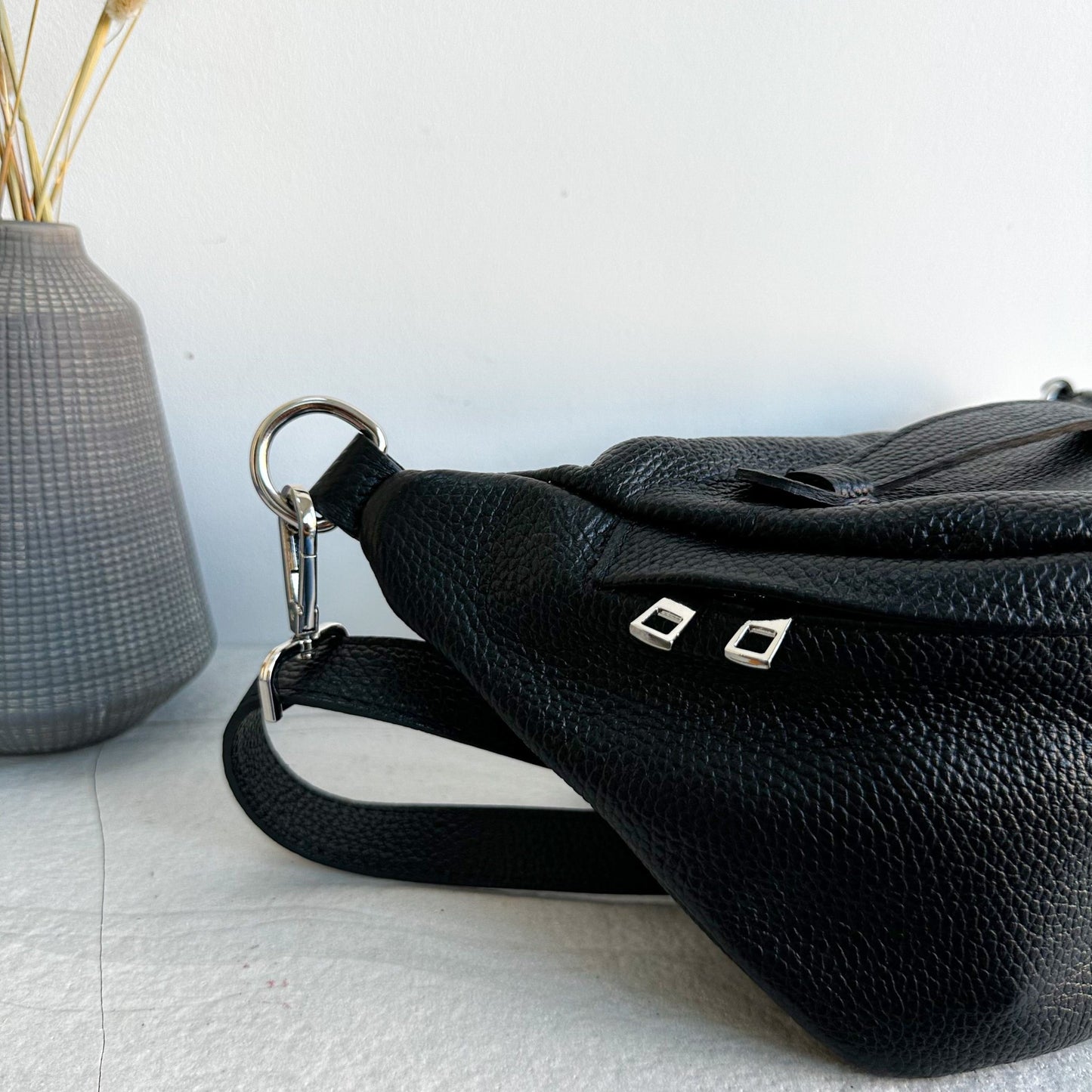 Cleo Large Leather BumBag - OLIVIA AND GRAY LTD