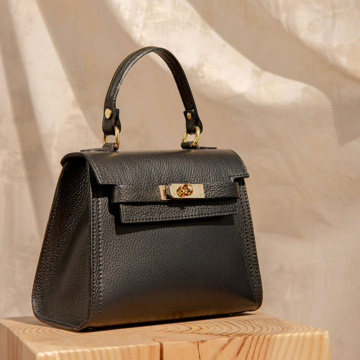 Grace Leather Top handle Crossbody Bag - OLIVIA AND GRAY LTD