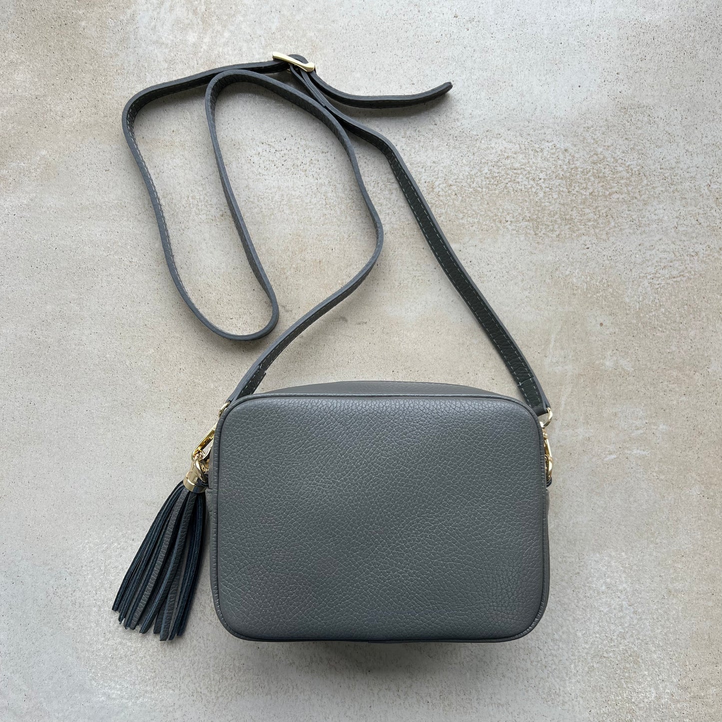 Saskia Personalised Leather Crossbody Bag