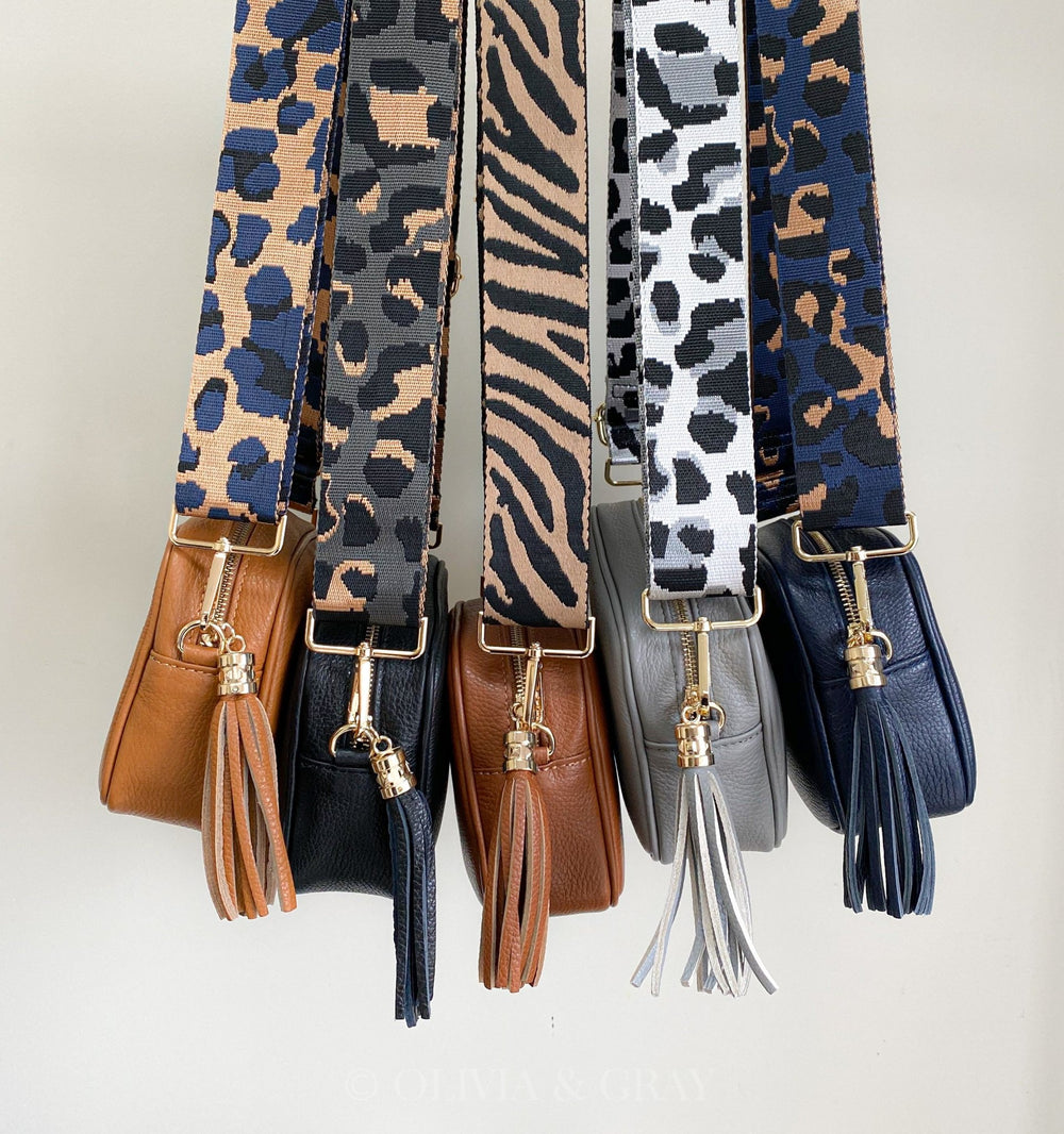 Leopard Print Stylish Bag Straps - OLIVIA AND GRAY LTD