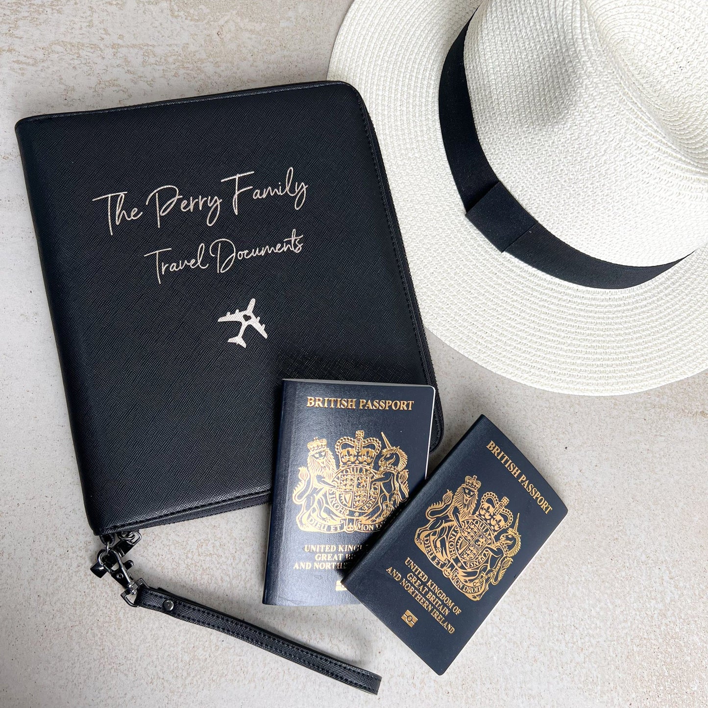 Personalised Family Travel Document Holder - OLIVIA AND GRAY LTD